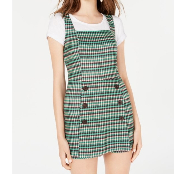 🆕️ Fishbowl Emerald/espresso plaid romper - Picture 2 of 7